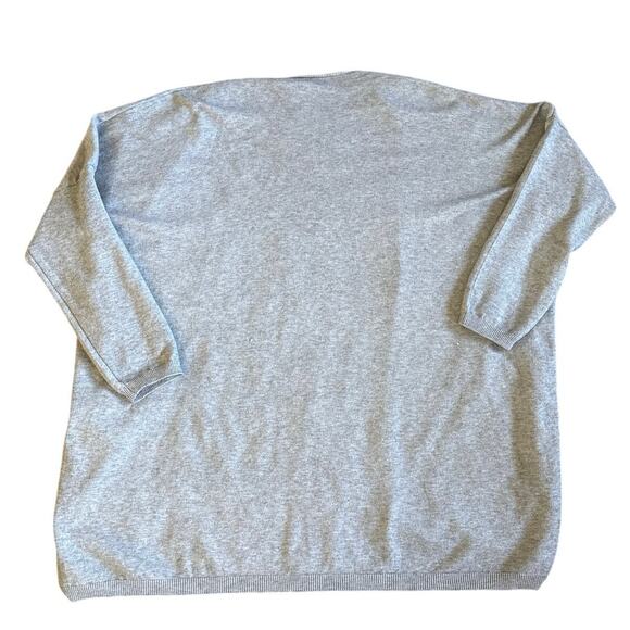 Women’s Lacomy Gray Star Viscose Oversized Italian Cardigan Sweater One Size - Picture 2 of 5